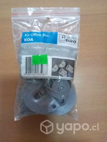 Kit corr. office 4 ruedas/ 4 guias 15k