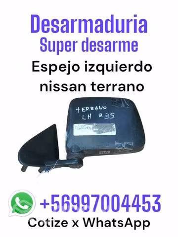 Espejo izquierdo Nissan terreno