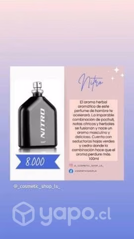 Perfume nitro esika