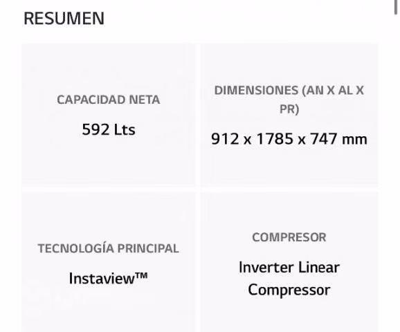 Refrigerador Side by Side No Frost LG nuevo