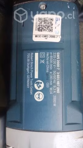 Esmeril angular 7" 2000 wats - Imagen 2