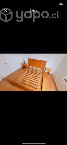 Cama king+colchon+veladores