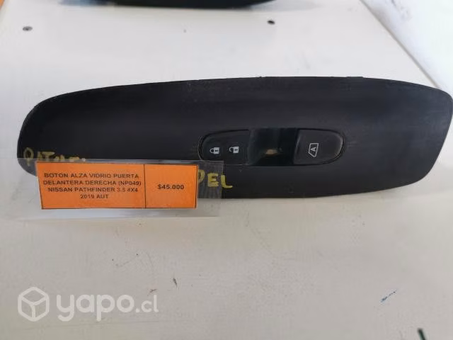 Boton AlzaVidrio Pta Del Der (049) Nissan Pathfind