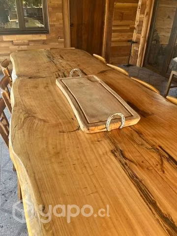 Mesa de Ciprés vidrificada