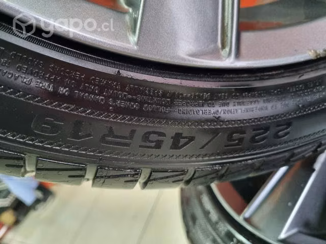 Juego de 4 llantas aro 19 mazda 6 año 2022 usadas