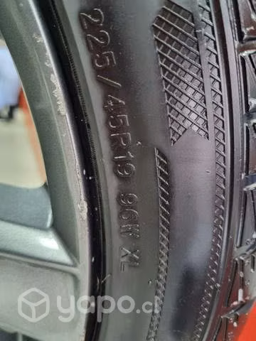 Juego de 4 llantas aro 19 mazda 6 año 2022 usadas