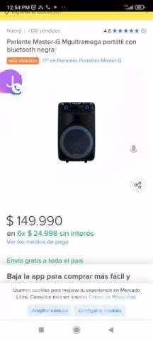 Parlante Master g