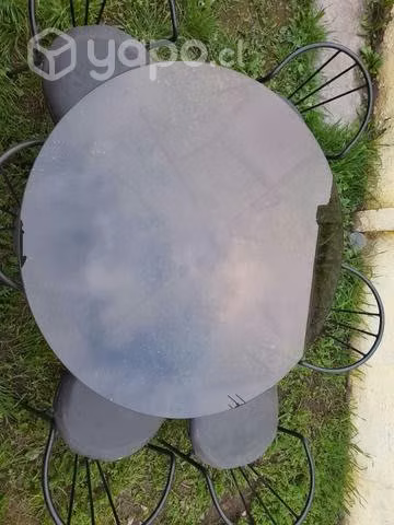 Comedor de vidrio con 6 sillas - Imagen 4