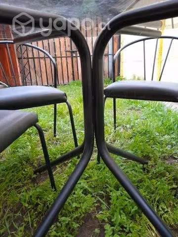 Comedor de vidrio con 6 sillas - Imagen 3