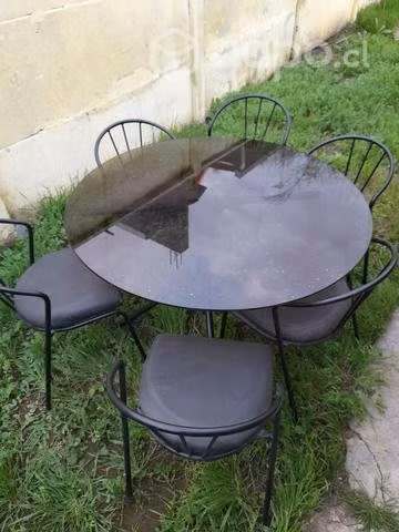 Comedor de vidrio con 6 sillas - Imagen 5