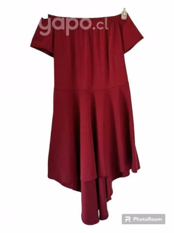 Vestido de fiesta color burdeo - Imagen 2