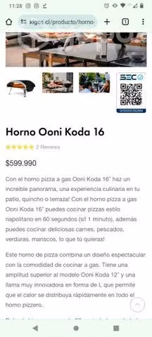 Horno de pizza onni