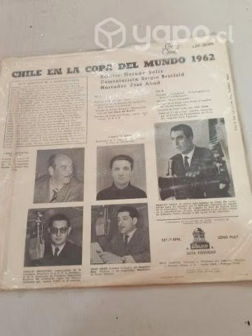 Vinilo chile en la copa del mundo 1962,