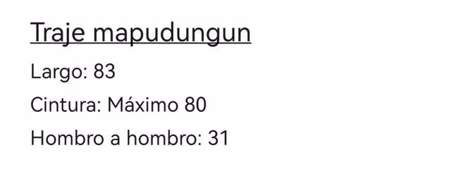 Traje mapudungun