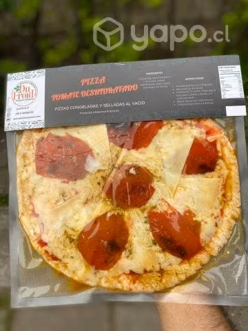 Pizzas congeladas y selladas al vacio