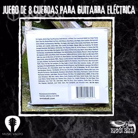Cuerdas de guitarra ernie ball 8 slinky 10-74