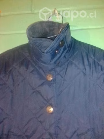Parka azul marina, talla M en excelentes condicion - Imagen 2