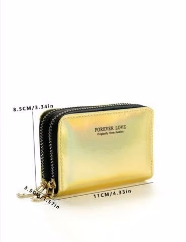 Billetera dorada full moda