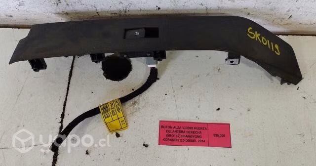 Boton AlzaVidrio Puerta Del Der Ssangyong Korando