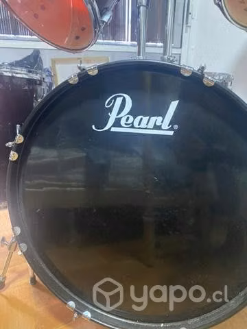 Batería impecable Pearl, parches Evans - Imagen 2