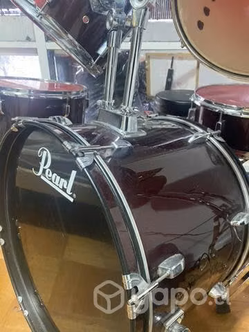 Batería impecable Pearl, parches Evans - Imagen 4