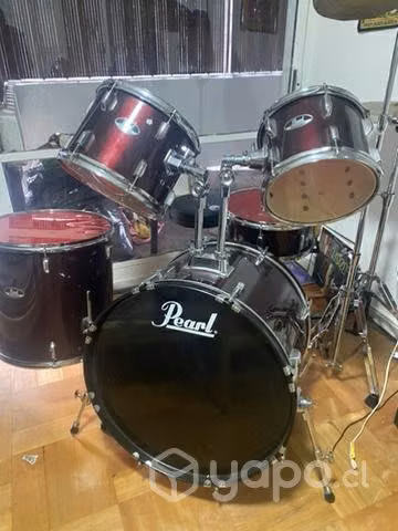 Batería impecable Pearl, parches Evans - Imagen 6