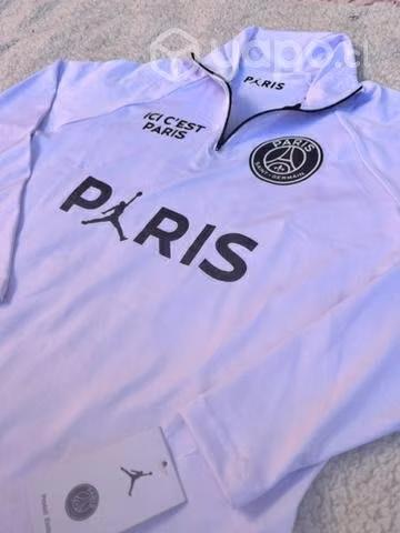 Poleron deportivo de medio cierre nike psg
