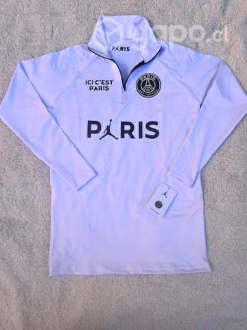 Poleron deportivo de medio cierre nike psg