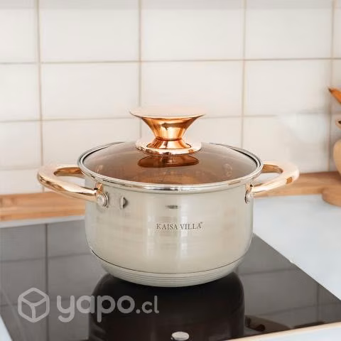 Bateria de cocina ollas en acero quirurgico Kaisa