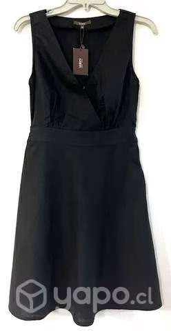 Vestido Marca Mor Talla 38 O Xs Color Negro
