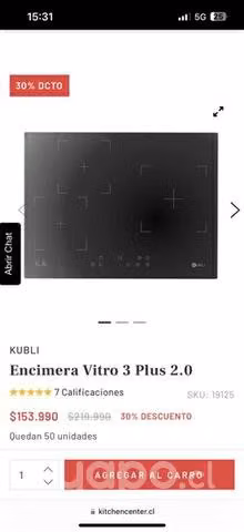 Encimera vitroceramica Kubli Vitro 3 plus 2.0