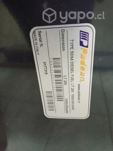 Estanques para petroleo 280 litros