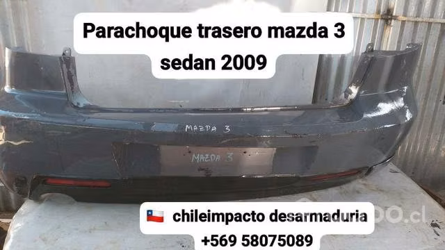 Parachoque trasero Mazda 3 sedan desarmaduría
