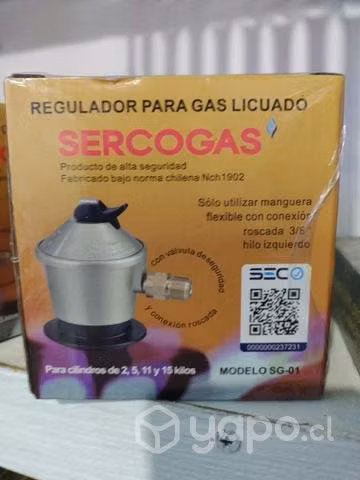 Regulador de gas certificado