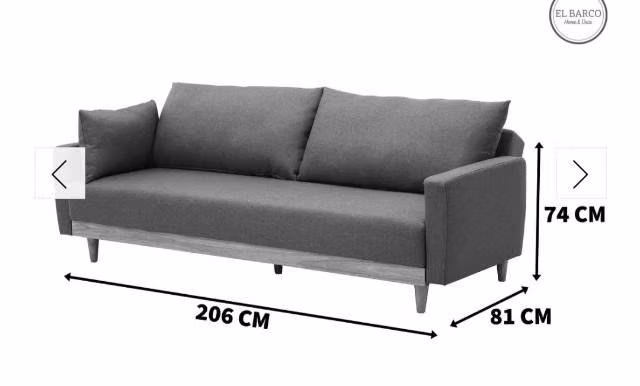 Sofá futón de 3 cuerpos