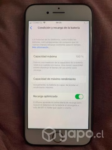 Iphone 8 seminuevo, sin uso 100% bateria