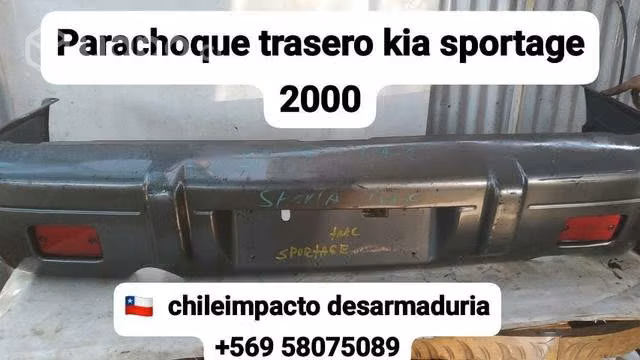 Parachoque trasero kia sportage año 2000