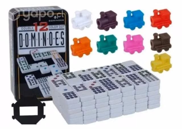 Domino Chancho 12, 91 Piezas + Tren Mexicano Caja