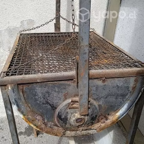 Parrilla grande, usada