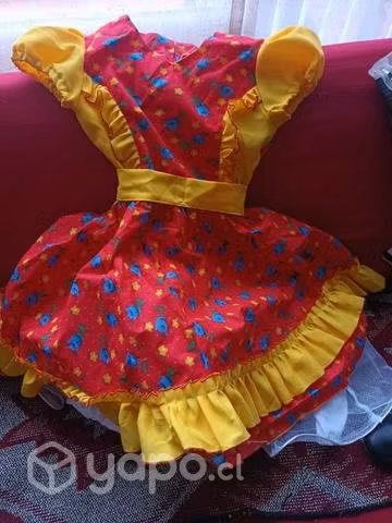 Vestido chinita, talla 8