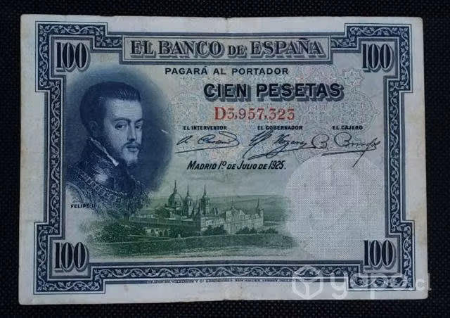 Billete España 100 Pesetas 1925