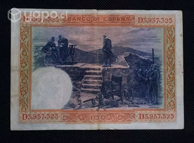 Billete España 100 Pesetas 1925 - Imagen 2