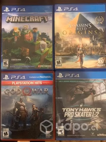 PS4 - GOW - Minecraft - Assasins C Orig - THPS 1+2