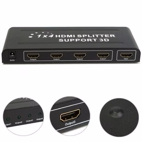 Splitter hdmi amplificado 4 salidas, soporta 3d - Imagen 2