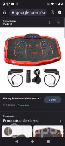 Plataforma vibratoria nueva