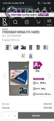 Refrigerador Winia 125lts - Imagen 4
