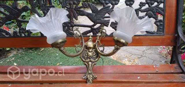 Lampara de bronce estilo frances