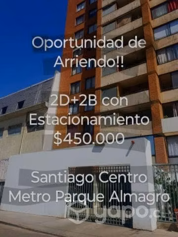 Depto 2D+2B+1ES Santiago