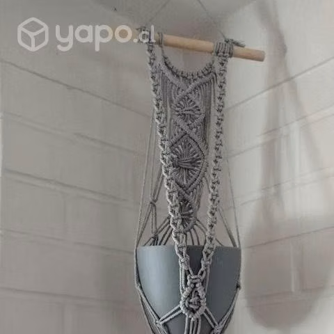 Colgate para macetero macramé