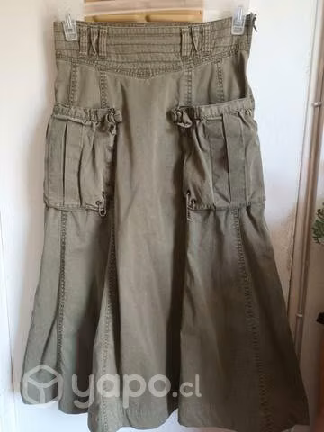 Falda larga estilo cargo talla 36/38 (8) - Imagen 2